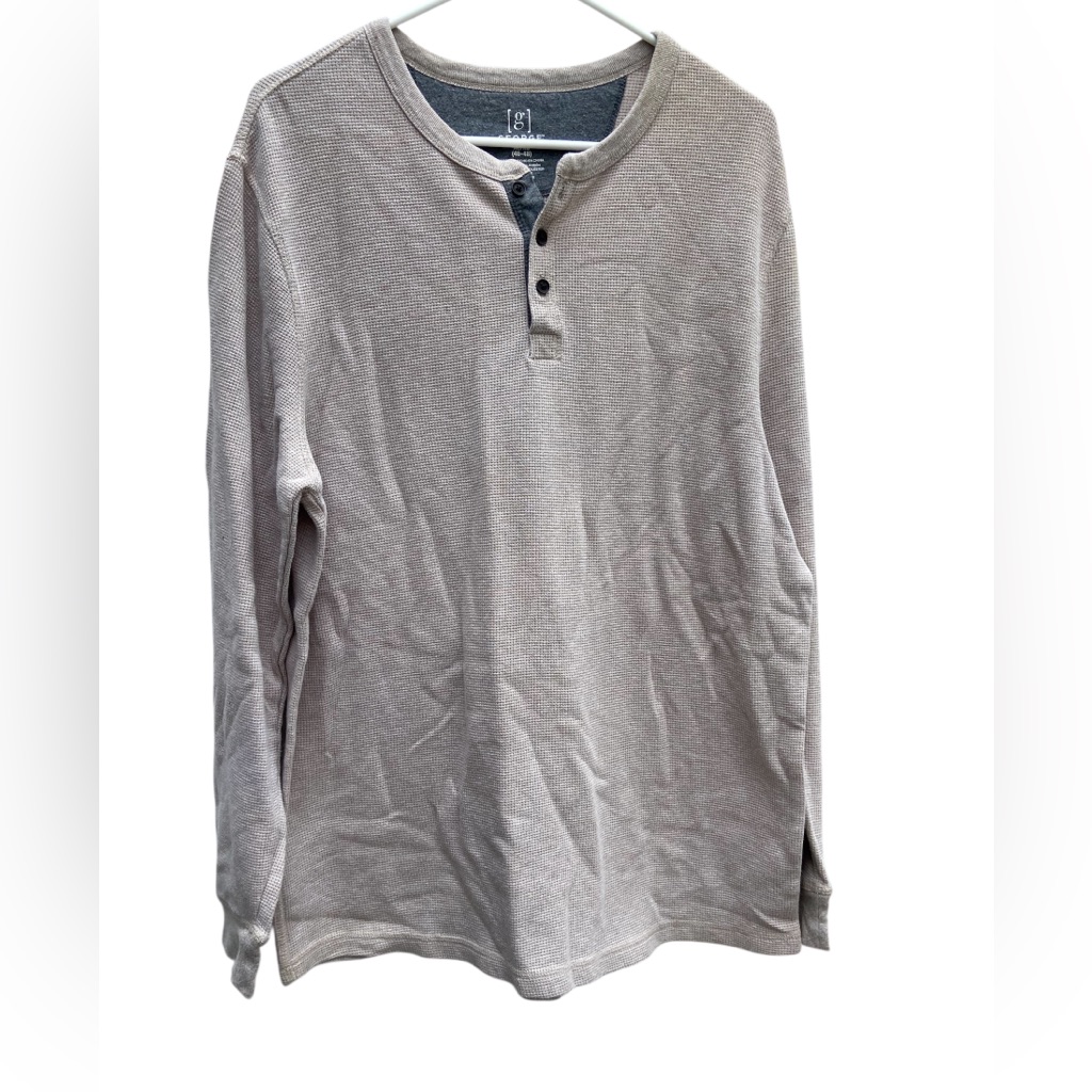 George Tan Long Sleeve Mens Xl Extra Large Casual Henley Base Layer Shirt